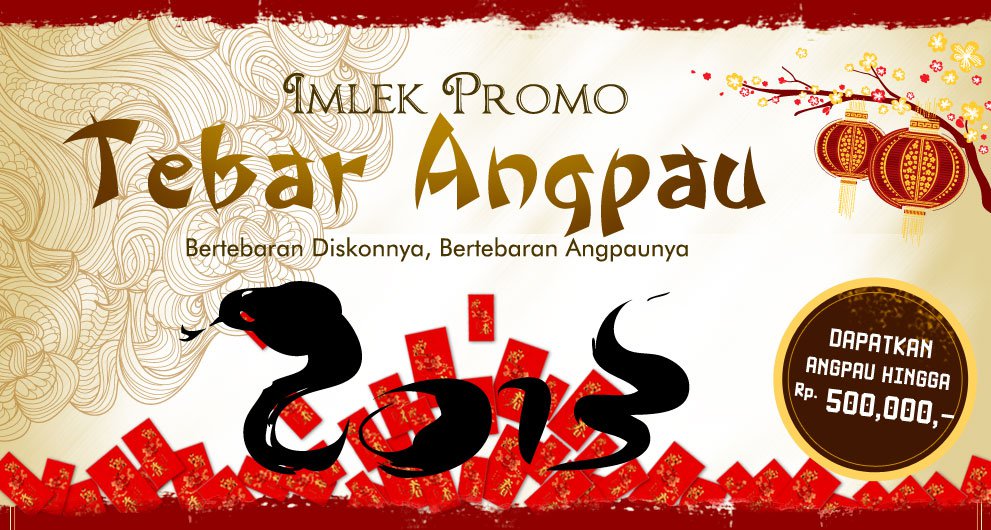 promo imlek dan voucher imlek promo imlek untuk banyak produk dari top merchant eksklusif di DiskonPeta. Gunakan voucher imlek untuk dapatkan diskon!
